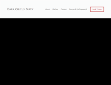 Tablet Screenshot of darkcircusparty.com